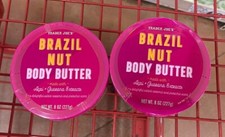 Trader Joe's Brazil Nut Body Butter 8oz set of 2