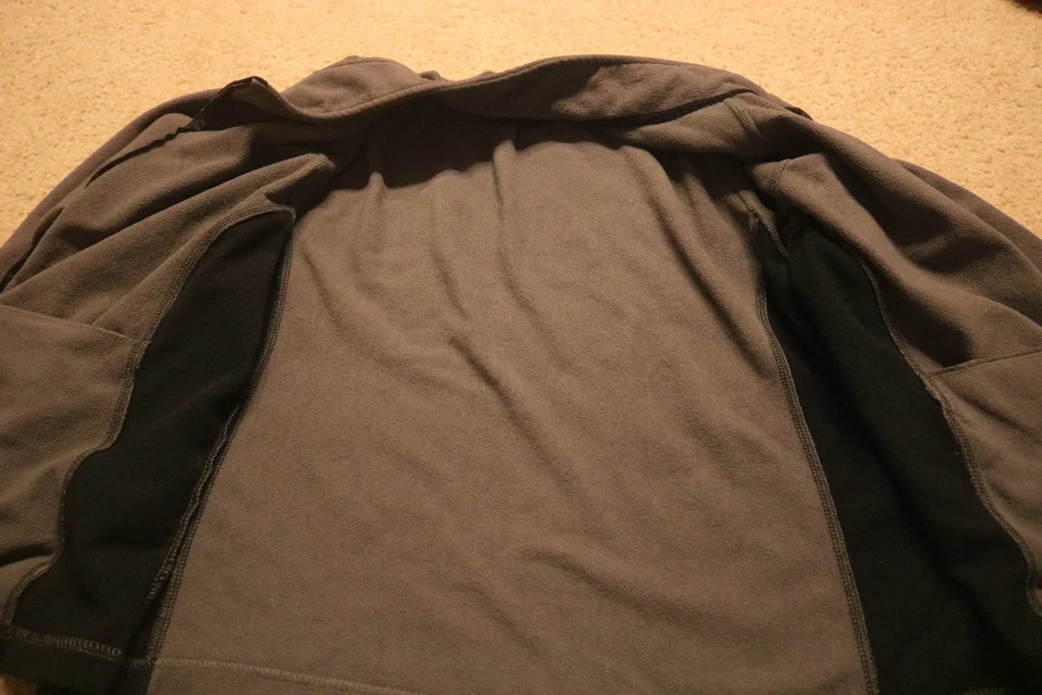 Merona Women’s Black / Gray Full Zip Fleece Jacket Size 1 - Image 3 of 4
