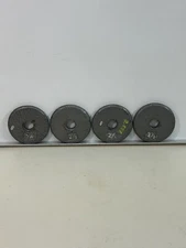(4)  Barbell 2.5 Pound Standard (1) Inch Hole Pancake Style Weight Plates Gray