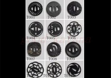 All kinds Iron Tsuba Black Hand Guard Plate for katana wakizashi Tanto Sword