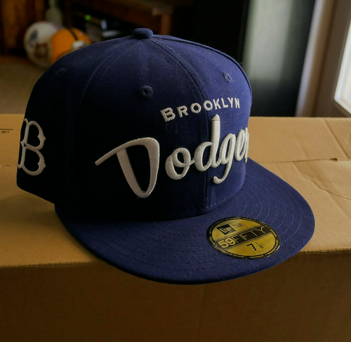 Brooklyn Script Dodgers Hat MLB New Era 