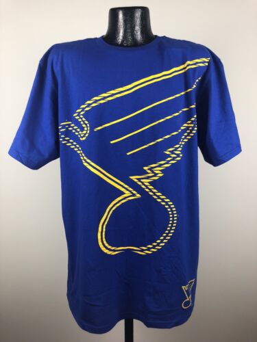 Men's St. Louis Blues Reebok Blue The New SLD Cotton NHL Hockey Shirt NWT Large