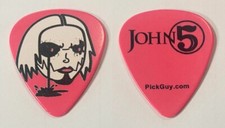 Rob Zombie John 5 Signature Pink Guitar Pick - 2022 Sinner Solo Tour