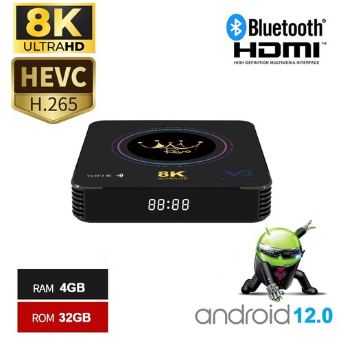 Revo V3 Satellite Receiver Arabic & English 8K GOOGLE TV Box - Picture 6 of 7