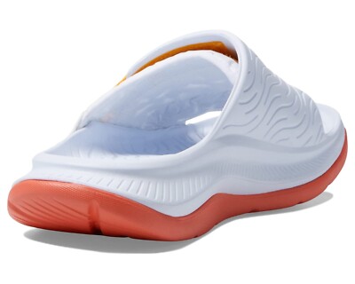 MENS HOKA ONE ORA LUXE White/Camellia Sandals Recovery Slides | eBay