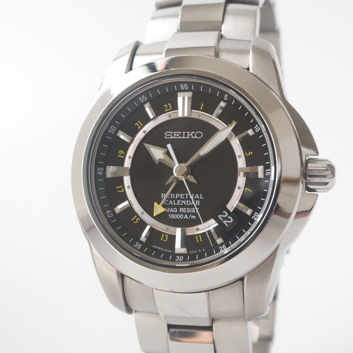 腕時計 SEIKO - QUARTZ PERPERTUAL CALENDAR SEIKO Perpetual Calendar Quartz 38MM Men's Watch SLT081