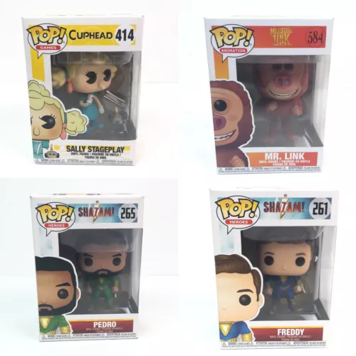 Funko Pop Lot Of 4 Freddy 261 Pedro 265 Mr Link 584 Sally Stageplay 414 SEE INFO
