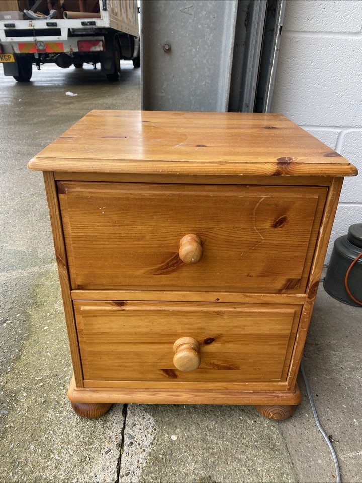 Two Solid Pine Bedside eBay