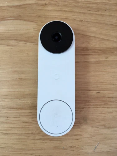 Google - Nest Doorbell Wired (2nd Generation) - Snow GA02767-US