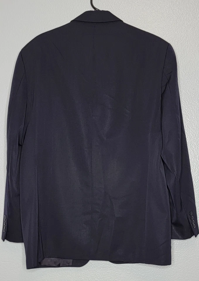 Brandini le Collezioni Azul Traje Abrigo Blazer Chaqueta Hombre Talla 40R Foto 3 de 4