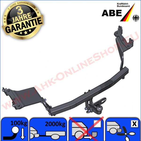 AHK ABE FüR Citroen C-Crosser Bj Ab 2007 AnhäNgerkupplung AnhäNgevorrichtung TOP-image