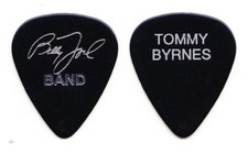Vintage Billy Joel Tommy Byrnes Signature Black Guitar Pick - 1999 Tour