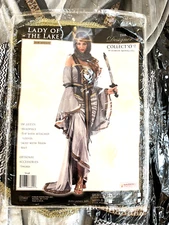 Lady of The Lake Medieval Renaissance Adult Costume Size Small DEFECTS Read