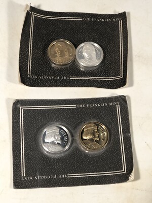 Sealed Franklin Mint Sir Kay & Lady Vivian Coin 2 Sets Vintage