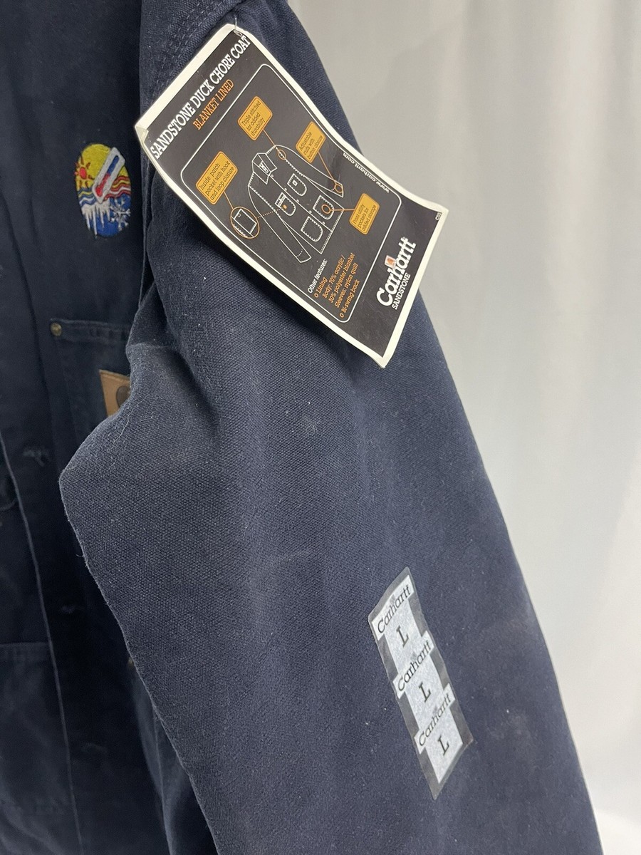 Carhartt Sandstone Duck Chore Coat Blanket Lined Coat Custom