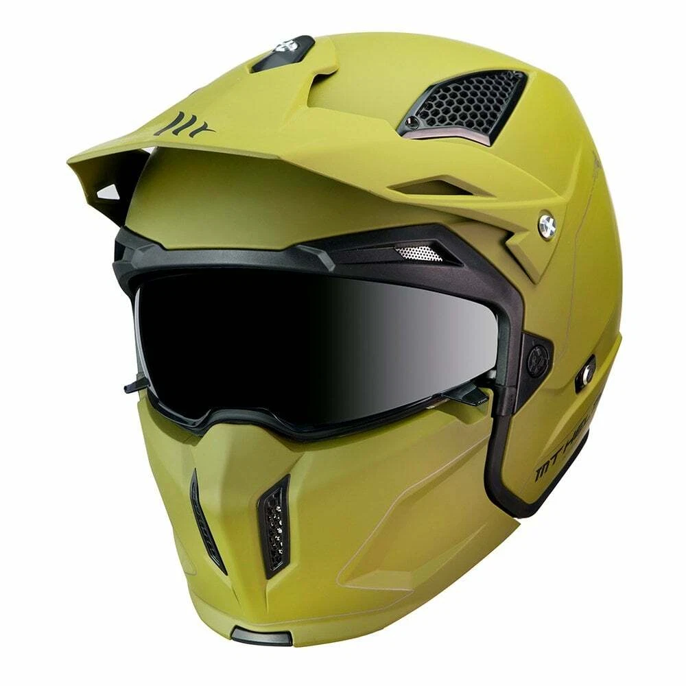 MT Motorcycle Helmet Streetfighter Full Face Modular Motorbike Helmet Dual  Visor