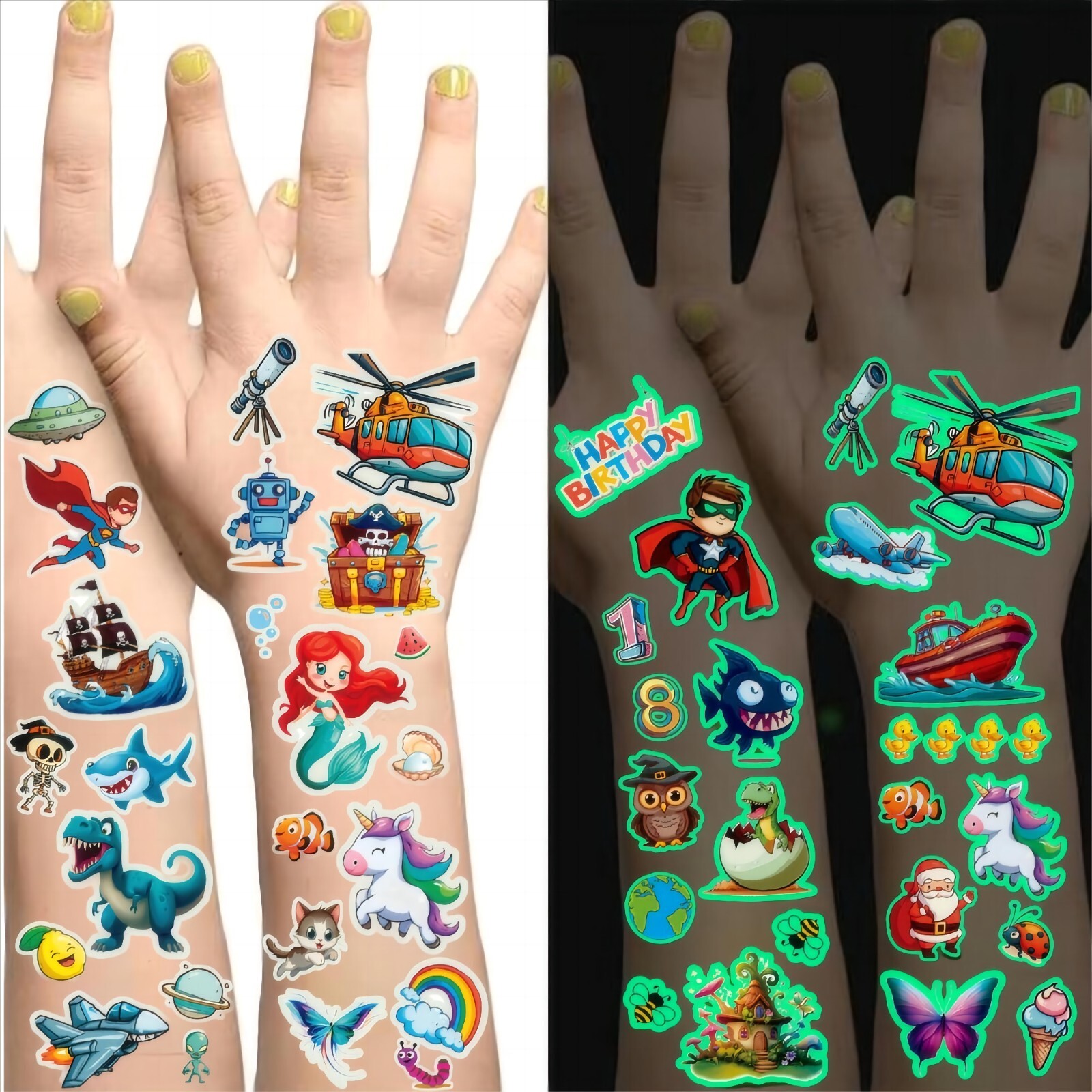 Tattoos for Kids 30 sheets Kids Tattoos Party Bag Fillers for girls and boys