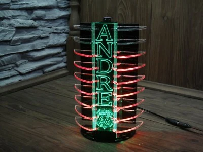 Route 66 Leuchtreklame NEU Led-Display VU Meter Schilder LED Schild VIDEO ! - Bild 1 von 4