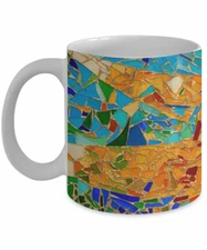 Mosaic Coffee Mug, 11 Oz