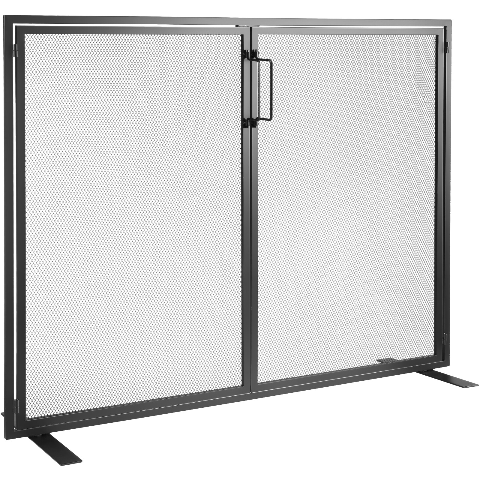 Pare-feu de cheminee en fer noir VEVOR 99x78 cm pour protection de foyer