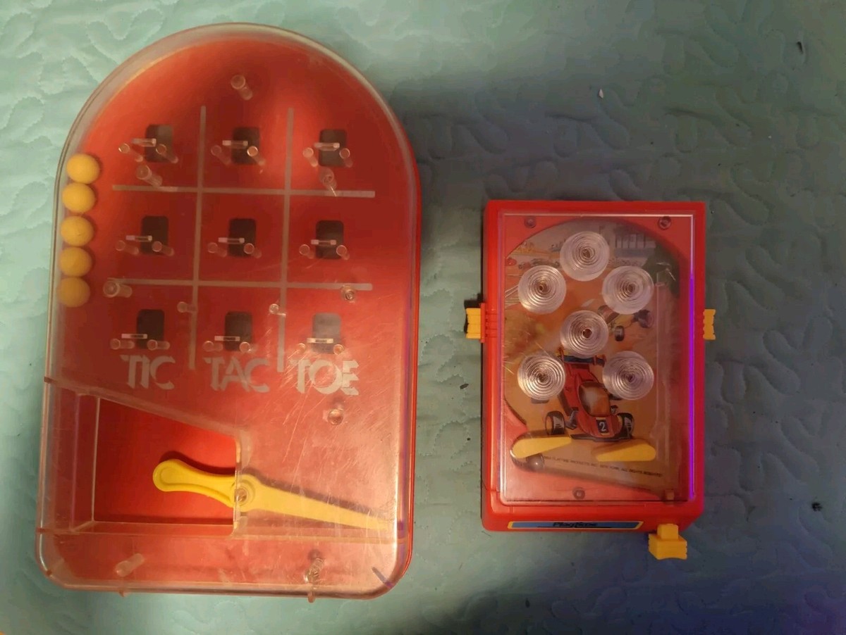Vintage Miniature Hand held Pinball Machine 1988 & VNTG TIC TAC