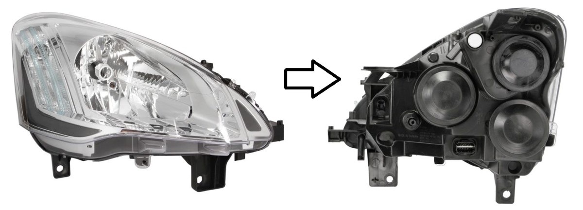 Dessous De Phare Droit Pour Citroën Berlingo (10/1996 - 12/2002) - Pièce De Carrosserie De Rechange