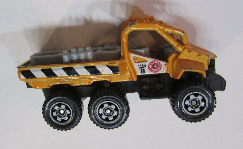 ATV Mattel Matchbox 2013 amarillo MBX Rescue Trail Tracker diecast 1:59 vintage Foto 4 de 4