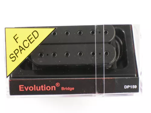 DiMarzio F-spaced Evolution Bridge Humbucker Black W/Black Poles DP 159