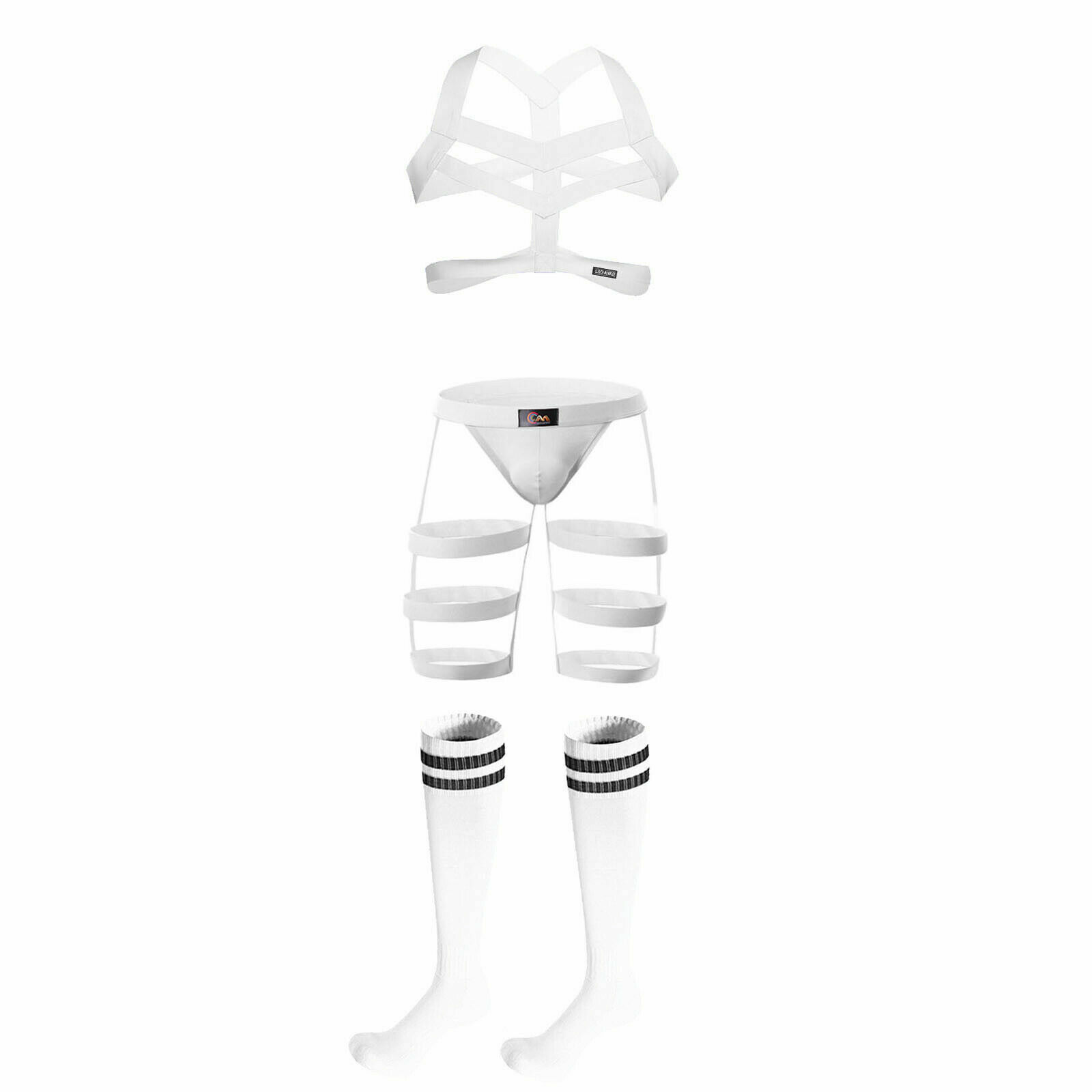 SAOLA Calze intime uomo imbracatura bondage cinghie elastiche clubwear costume fantasia petto