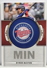 BYRON BUXTON  - 2023 Topps Series 1 - Team Logo Patch Relic TWINS  #TLP-BBX   