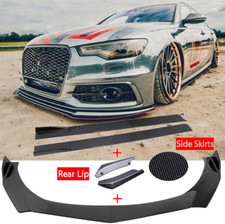 Carbon Optik Frontspoiler Spoilerschwert + Seitenschweller Für Audi A6 S6 C8 4K