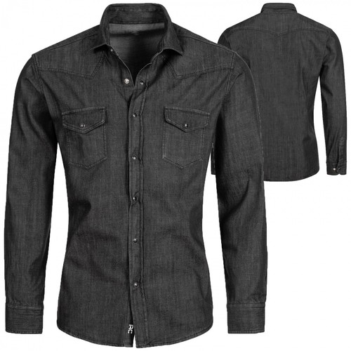 Rock Creek Herren Jeanshemd Denim Blau Herrenhemd Regular Fit Langarm S-XXL M4 - Bild 4 von 23