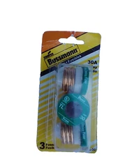 Cooper Bussman BP/TL-30 30 Amp Time Delay Plug Fuses. Edison base. Pack of 3.New