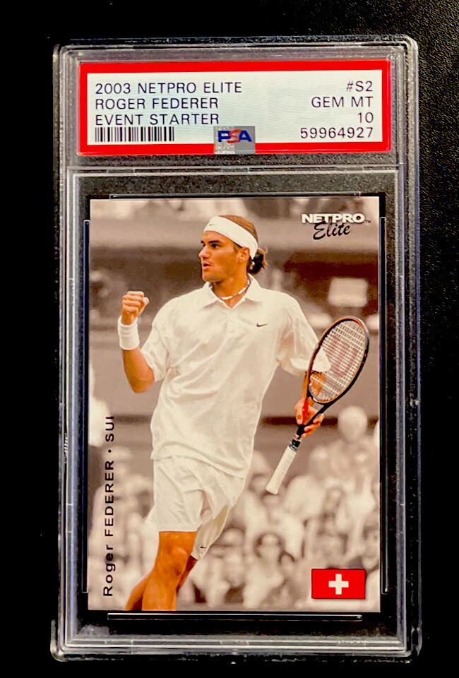 2003 Netpro Elite Event Starter #S2 Roger Federer Rookie PSA 10 