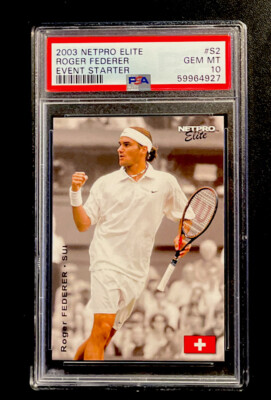 2003 Netpro Elite Roger Federer PSA10