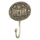 Antique Finish Brass Taj Mahal Carved Keys Hooks Coat Rack Wall Hooks 3 Pcs Set