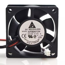 Delta AFB0612H 6025 12V 0.17A 6CM 2-Wire Dual Ball Cooling Fan