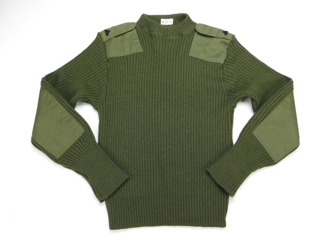 USMC US Marine Military Uniform Alpha Green Service Wool w Epaulettes Sweater 38 | eBay