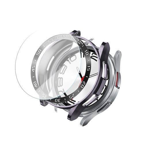 Étui de protection d'écran + verre trempé + lunette pour montre Samsung 6 classique 43/47 mm - Photo 42 sur 55