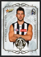 2017 AFL [BROWNLOW PREDICTOR GOLD CARD] - BP27 Levi GREENWOOD (COLLINGWOOD) #201