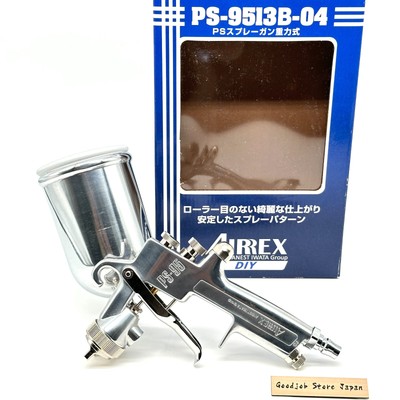 ANEST IWATA Gravity Feed Spray Gun PS-9513B-04 400ml cup 0.03in nozzle New F/S