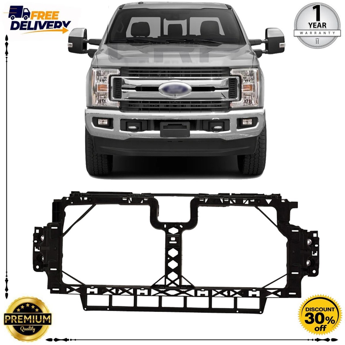 Header Panel For 2017-2019 Ford F-Series Super Duty FO1223127