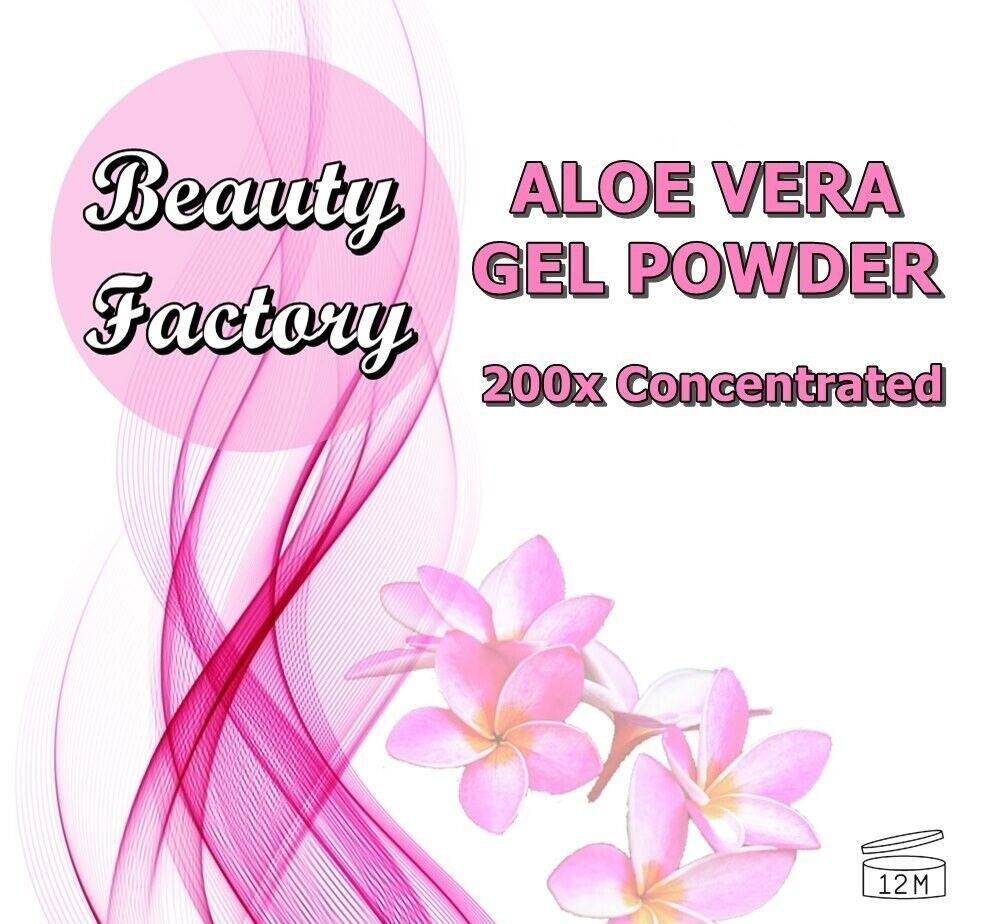Aloe Vera Gel Powder 200x Concentrated Hair Skin Scalp Care 100g Free PP