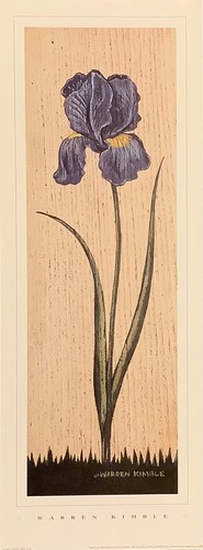 art print(s)~FLORAL PANEL SET/6~Warren Kimble~Flowers Folk Day Lily Rose Cosmo+ - Picture 6 of 7