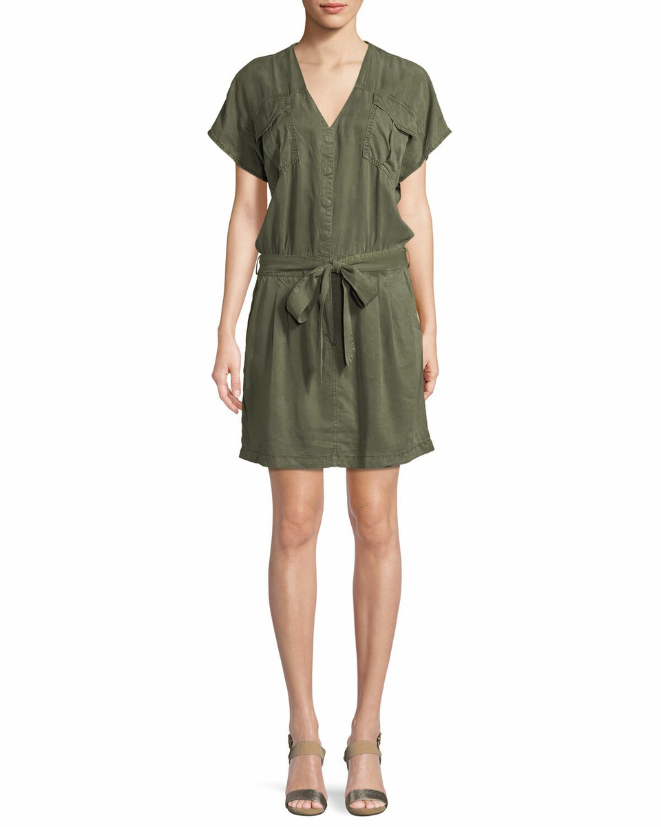 olive green cargo dress Ashley Cargo Dress – LOREZ