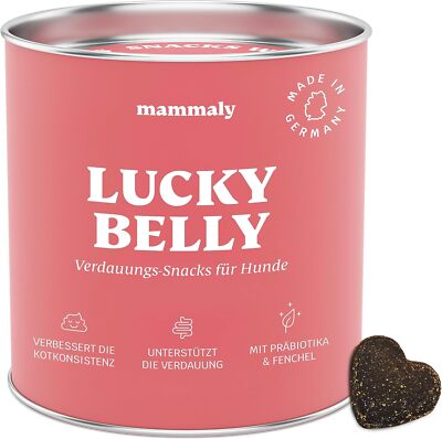 Mammaly Lucky Belly für Hunde Verdauungssnacks mit Probiotika Heilmoor, 1x325g
