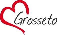 Car sticker "GROSSETO" (City) heart sticker approx. 9x15 cm contour cut