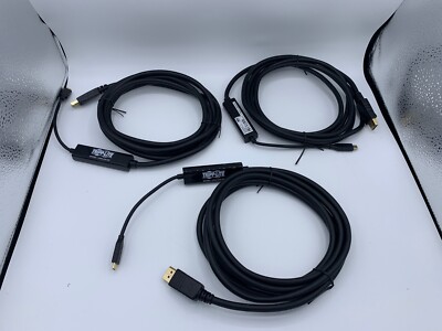 LOT OF 3 - Tripplite U444-010-DP 10ft Usbc To Dpt 4k Adpt Cbl Usbc 