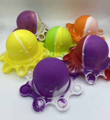 Wendeoktopus Push it Pop up Bubbles Krake Fidget Beruhigung Antistress Octopus