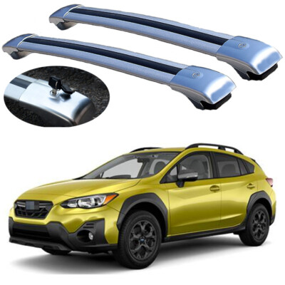 2Pcs Lockable Roof Rack crossbars cross bar fits for Subaru Crosstrek XV  2017-24